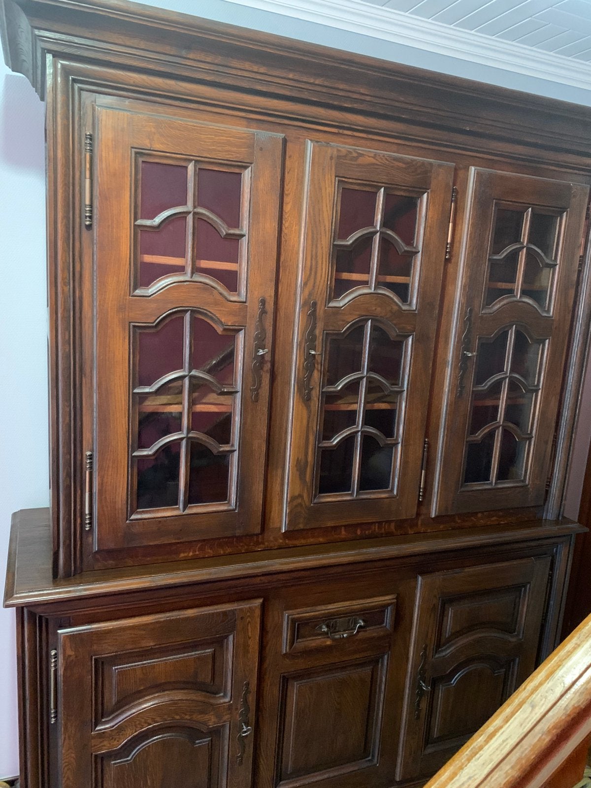 Buffet/barkast in eik., Ophalen, Gebruikt, 200 cm of meer, Klassiek