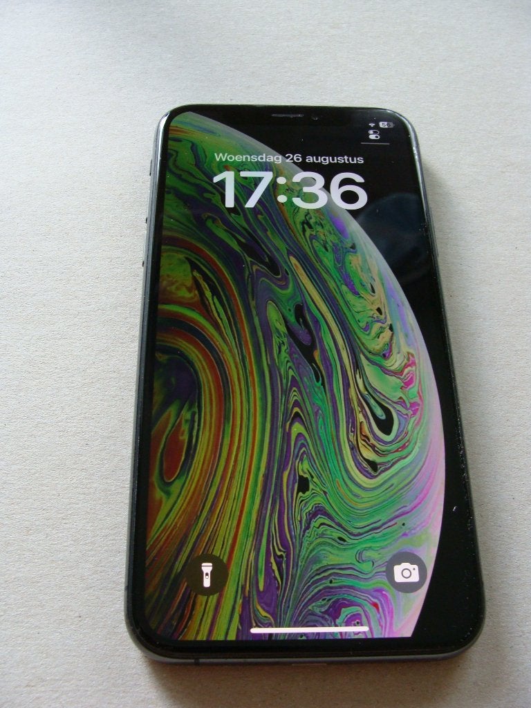 iPhone Xs 64 Gb zo goed als nieuw, accu 97% voor €75, 97 %, Zwart, IPhone XS, Ophalen of Verzenden