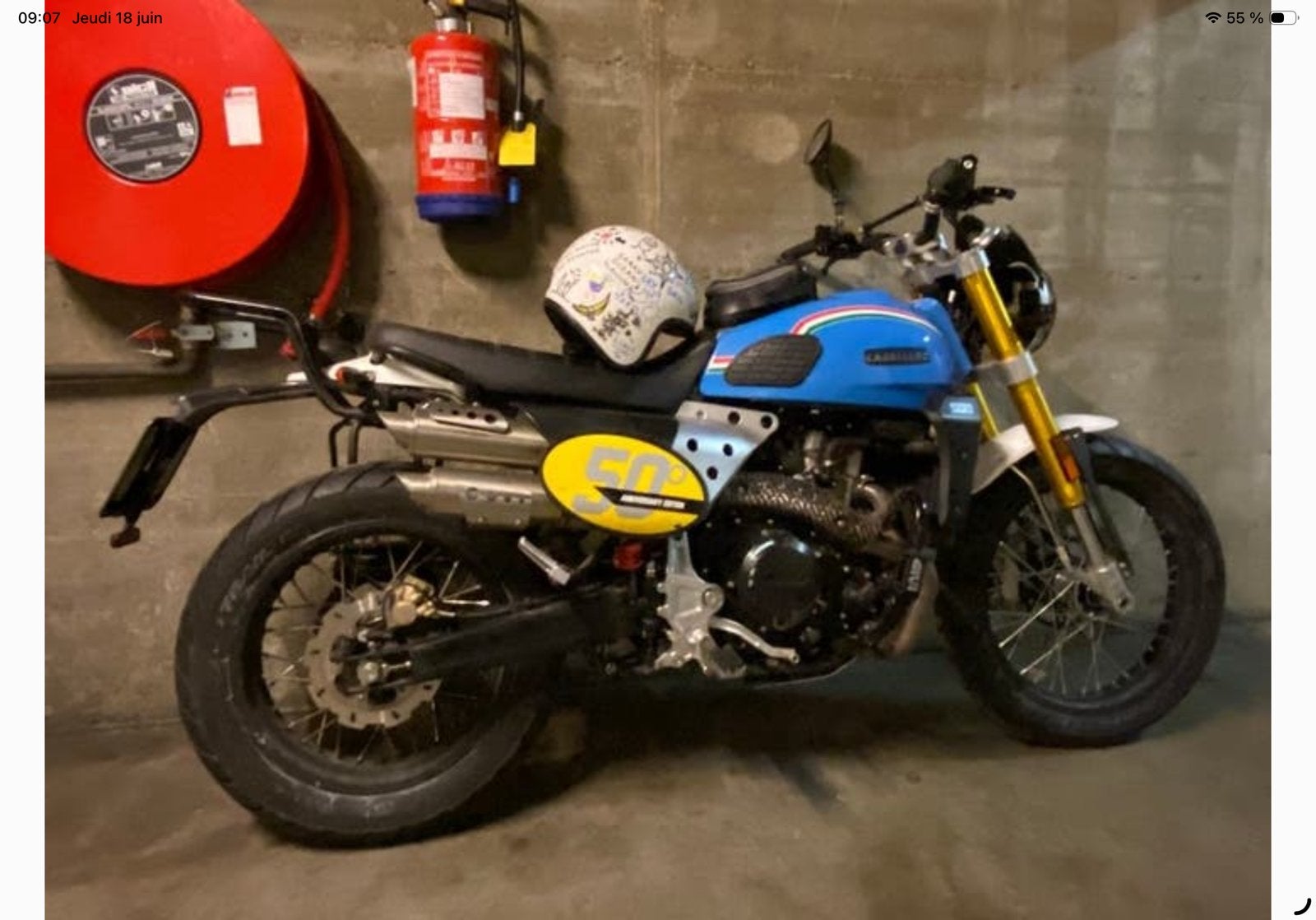 Fantic Caballero 500-Edition 50th anniversary-2021-13500 km, Enlèvement, 1 cylindre, 12 à 35 kW
