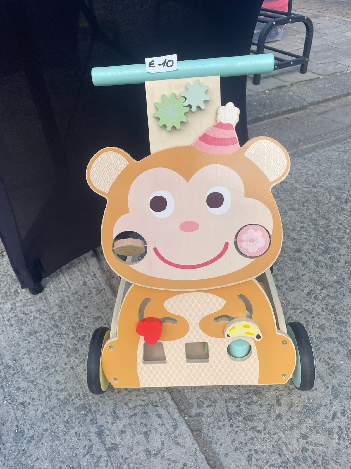 Houten loopwagen, Kinderen en Baby's, Ophalen, Zo goed als nieuw