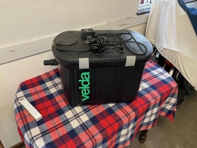 vijverfilter velda met lamp, Ophalen, Zo goed als nieuw, Vijverfilter