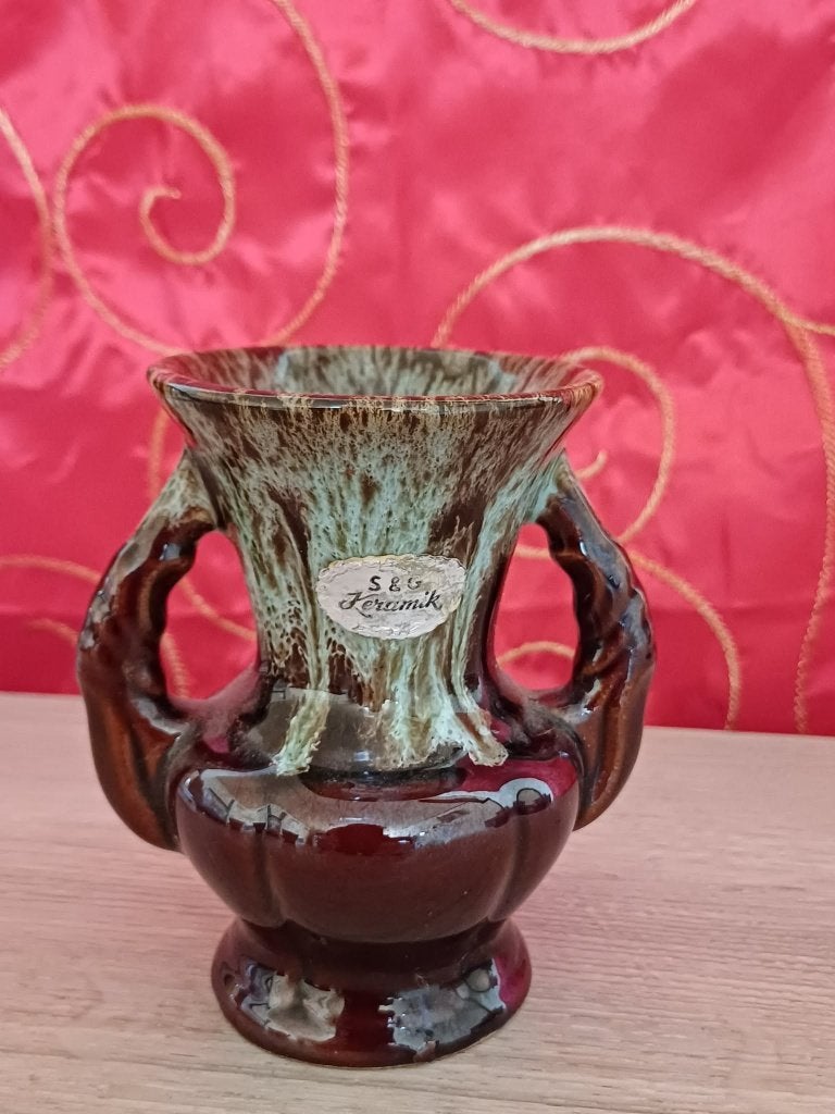 Vintage S&G Keramik vaas (Scheurich) - jaren 50, Antiek en Kunst, Antiek | Vazen, Verzenden