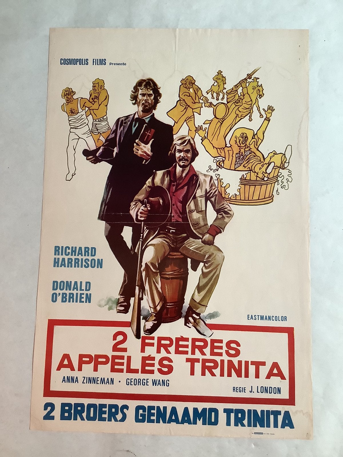 AFFICHE DU FILM TRINITA 36-54 cm USAGÉE, Enlèvement ou Envoi
