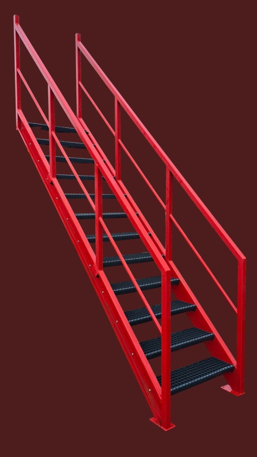 trappen metaal stalen trap industrie werf mezzanine 280cm, Articles professionnels, Machines & Construction | Industrie & Technologie