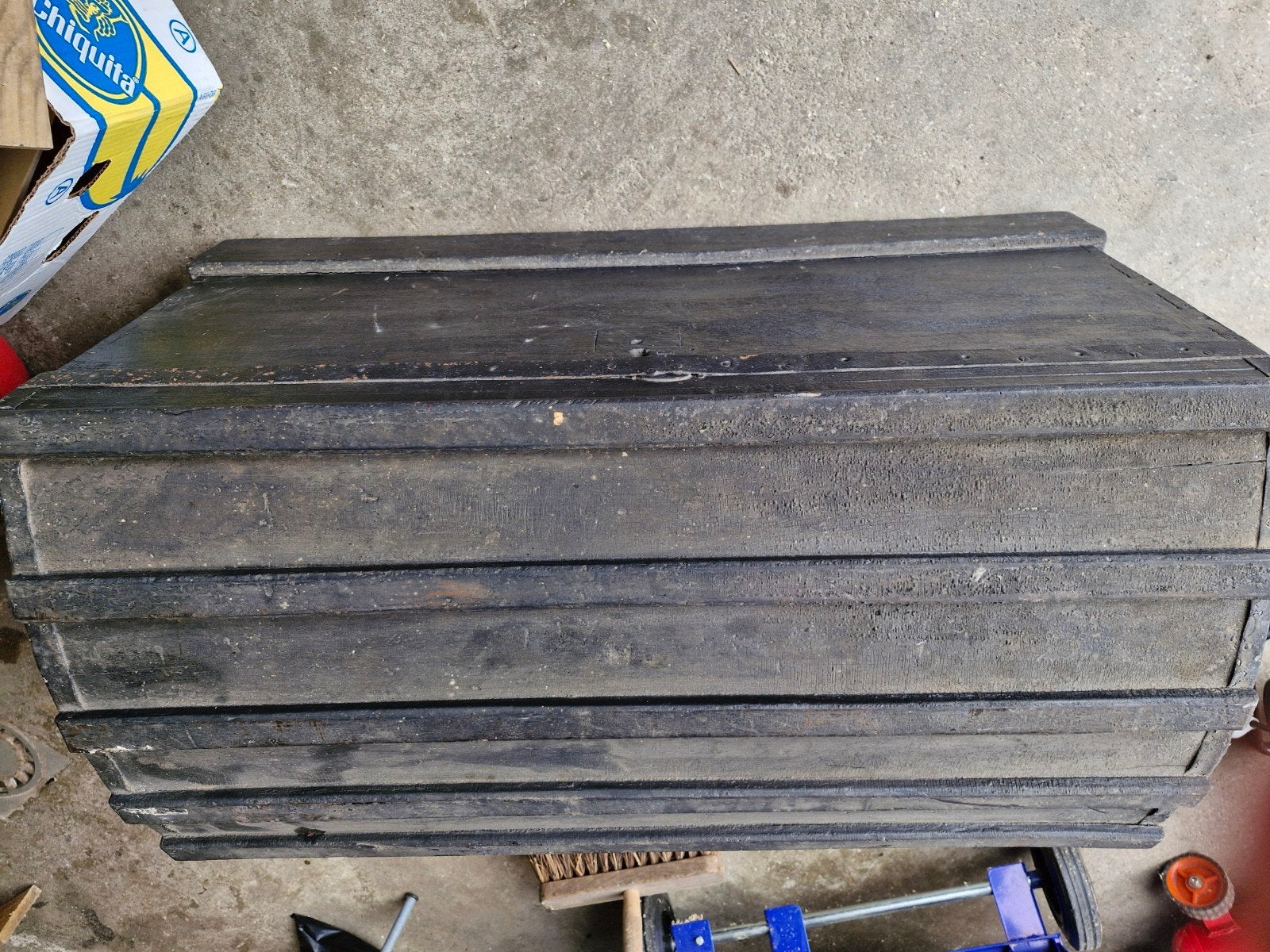 Coffre en bois, Enlèvement, Utilisé