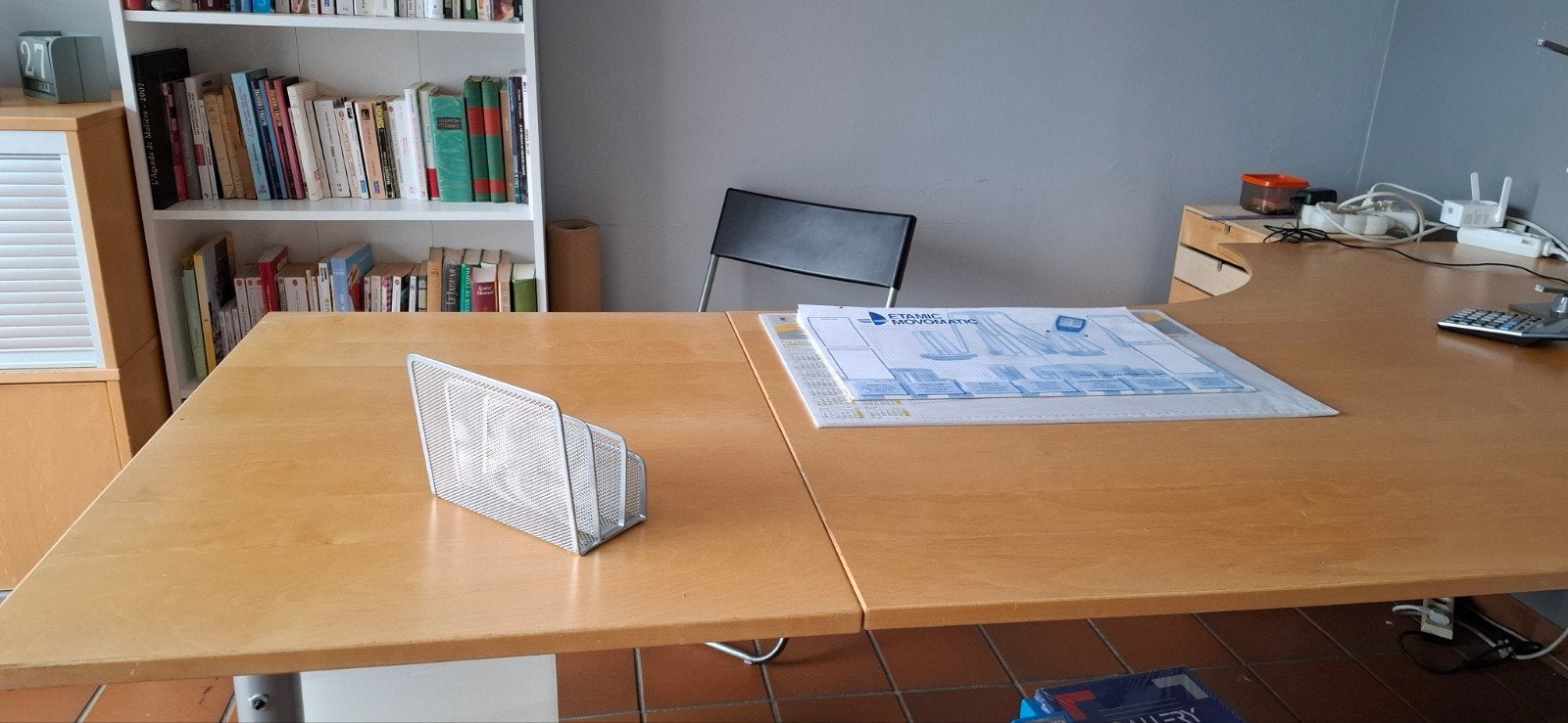 bureau d'angle, Ophalen, Demontabel, Hout, Hoekbureau