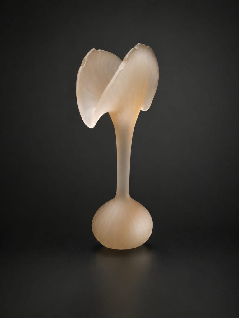 Vase vintage Art Déco Centrovetro en verre rose., Enlèvement