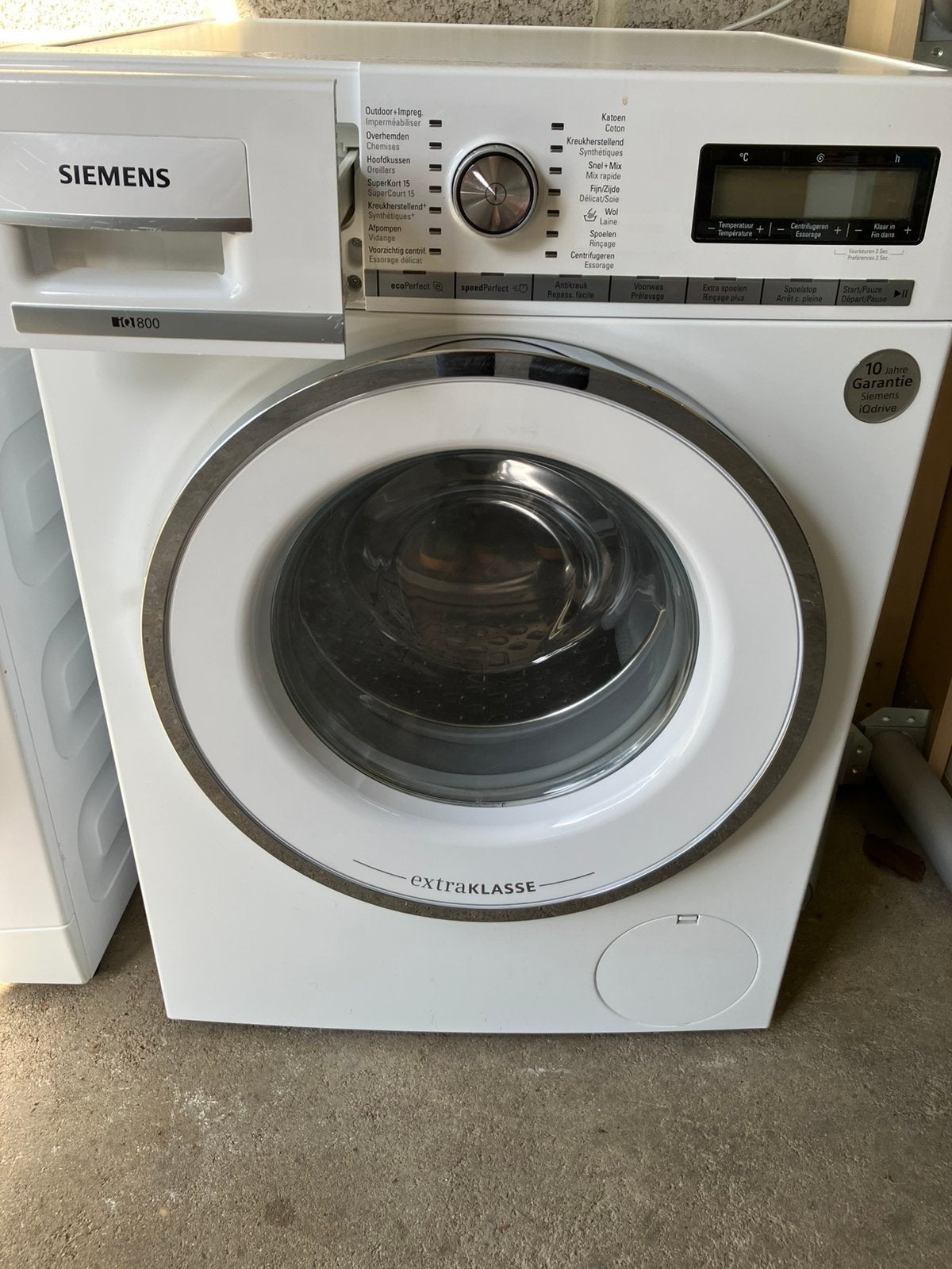 Siemens IQ800 fonctionne parfaitement, Electroménager, Enlèvement ou Envoi, 85 à 90 cm, Programme lavage à la main, 1600 tours ou plus