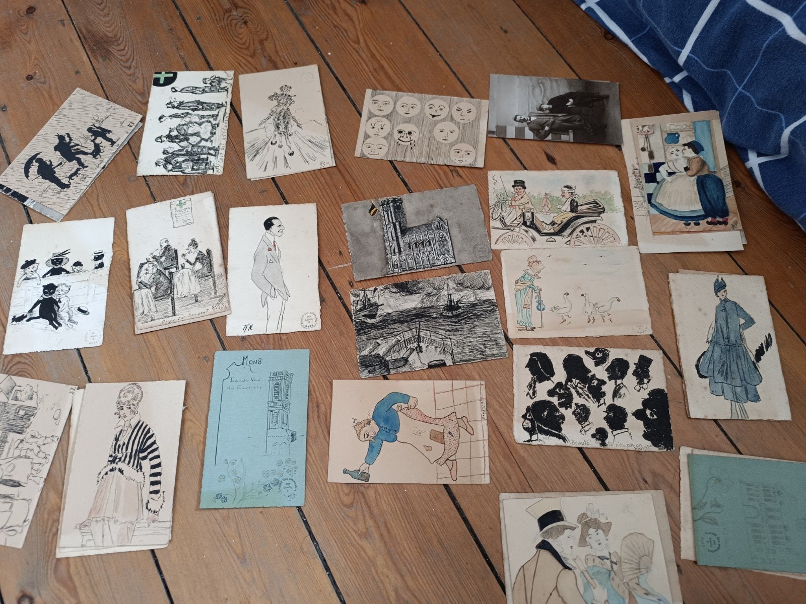 Cartes postales anciennes début Xxieme, Enlèvement