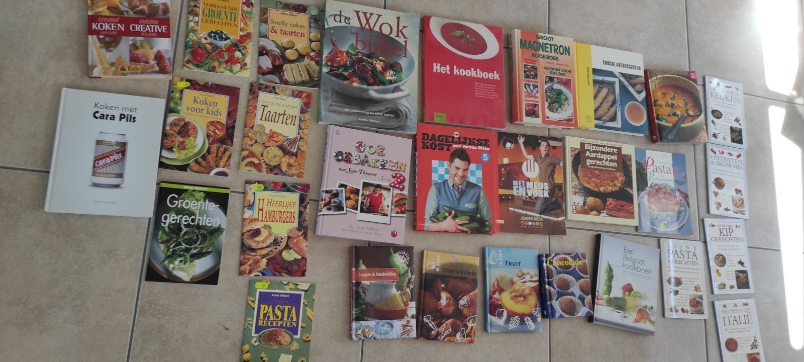 29 livres de cuisine : une gamme variée et très variée, Enlèvement