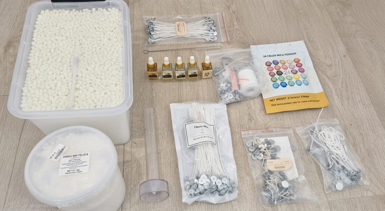 Starterset Kaarsen Maken – Complete Hobby Set incl. Boxen Wa, Enlèvement ou Envoi, Synthétique