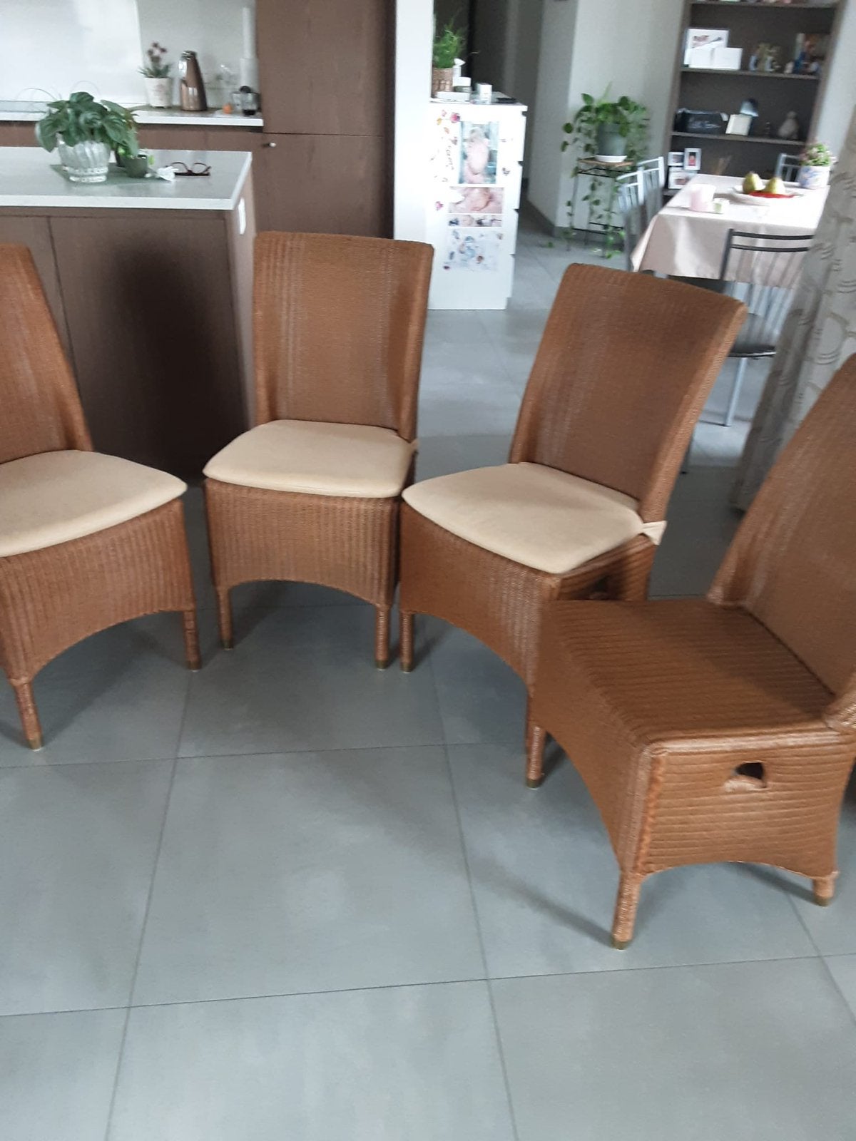 4 Rotan stoelen in perfecte staat, Ophalen