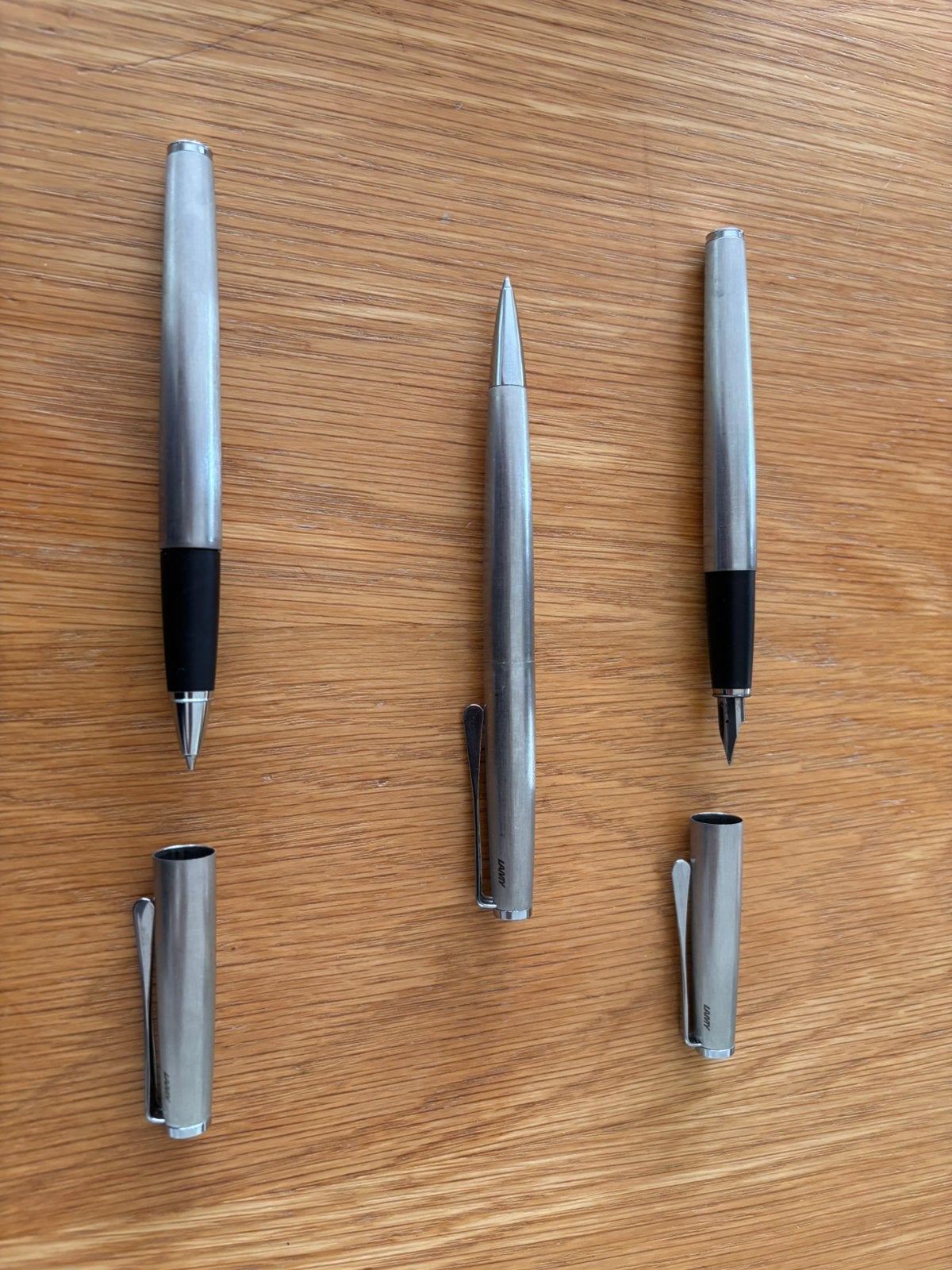 Set Lamy Studio Brushed steel te koop, Verzamelen, Ophalen of Verzenden, Zo goed als nieuw, Pennenset, Overige merken