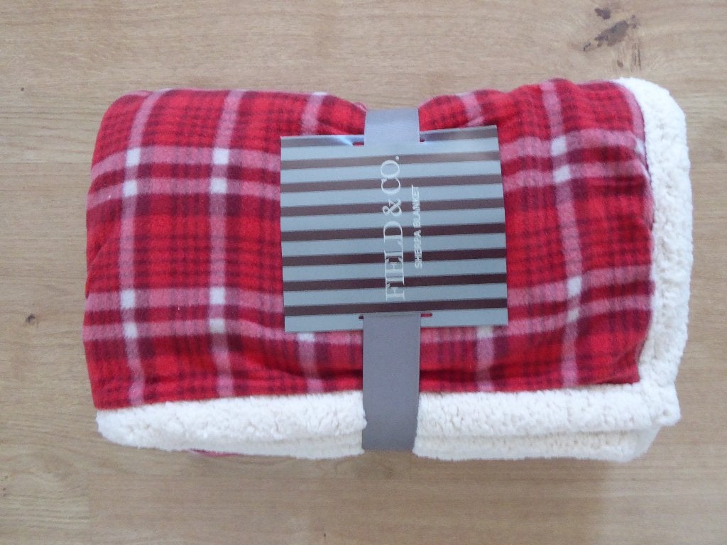 FIELD & CO, couverture/couverture en sherpa (nouveau), Maison & Meubles, Accessoires pour la Maison | Plaids & Couvertures, Enlèvement ou Envoi