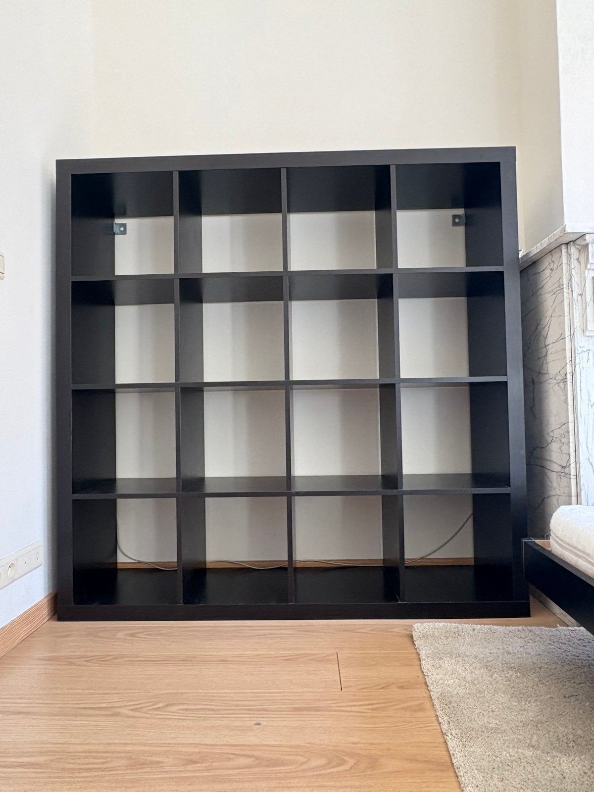 Ikea kallax noir 4x4, Huis en Inrichting, Kasten | Stellingkasten, Zo goed als nieuw, Ophalen