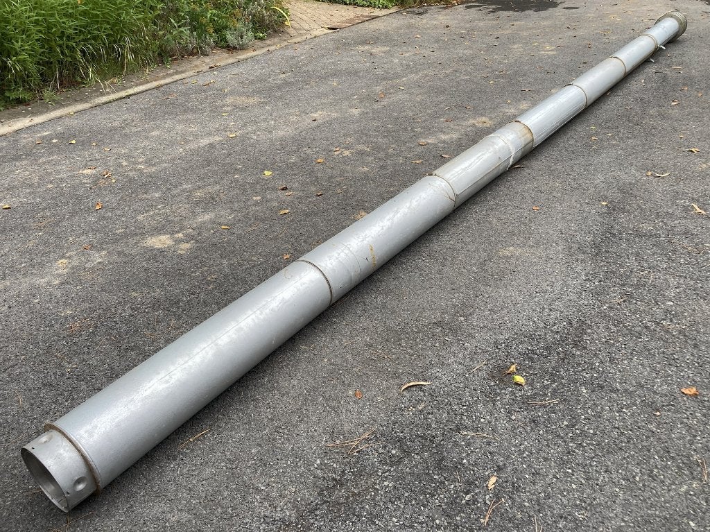 Schouwbuis gegalvaniseerd, Ophalen, Gebruikt, 6 meter of meer, 20 tot 40 mm