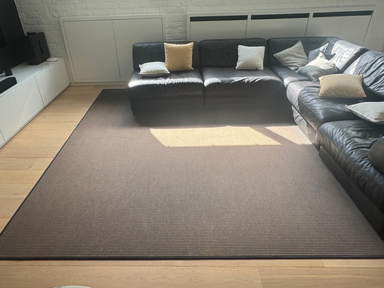Tapis, Huis en Inrichting, Stoffering | Tapijten en Vloerkleden, Ophalen, Vierkant, Tapis  carré , bord noir 3m/3m quasiment neuf