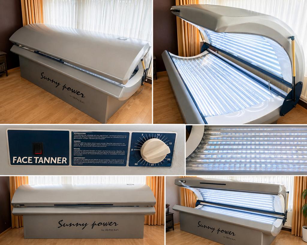 Zonnebank Sunny Power – Facetanner – Lampen recent vernieuwd, Elektronische apparatuur, Zonnebanken en Gezichtsbruiners, Ophalen