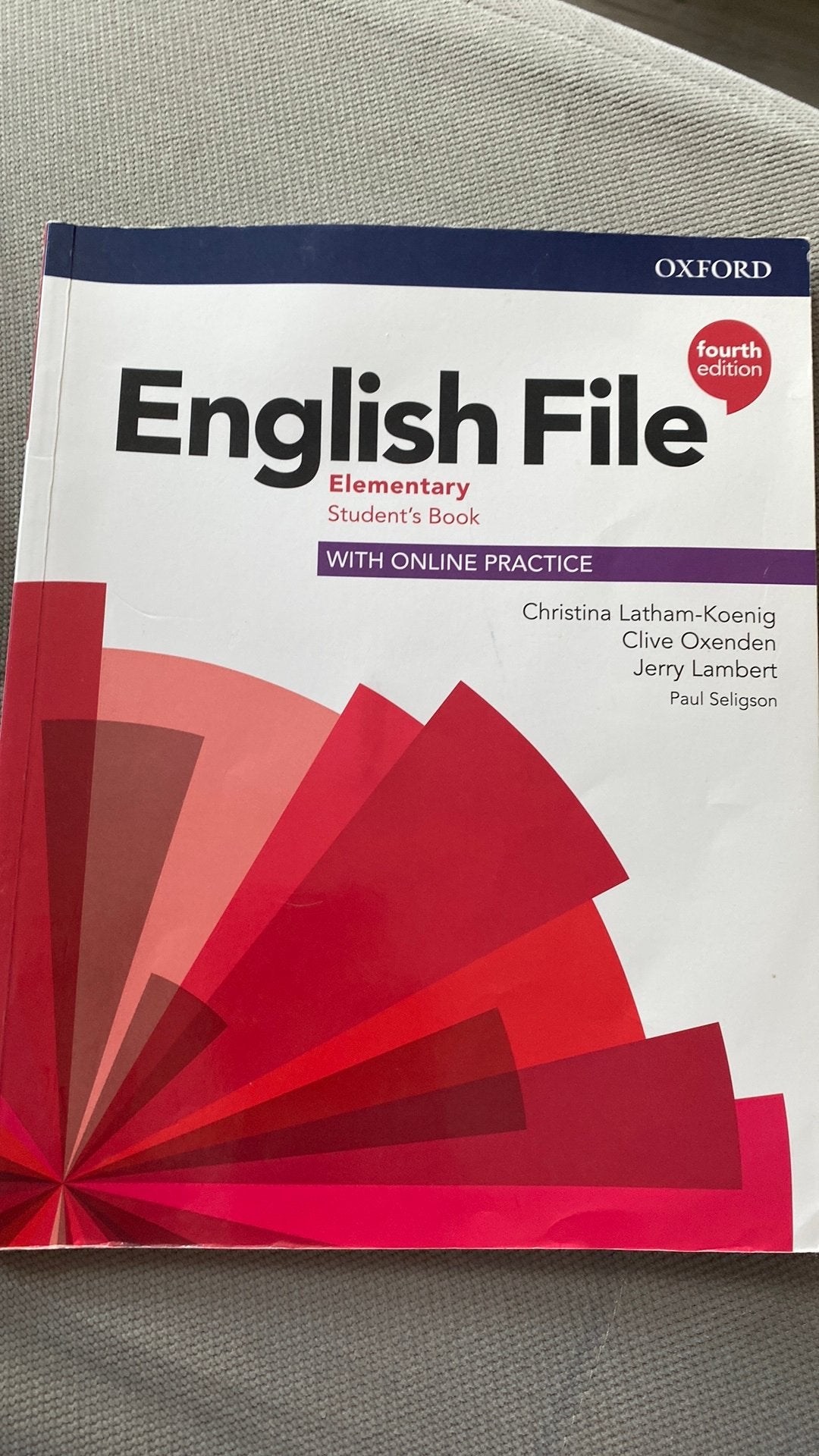 Livre anglais”English file elementary students book”4eme sec, Livres, Enlèvement, Comme neuf, Anglais