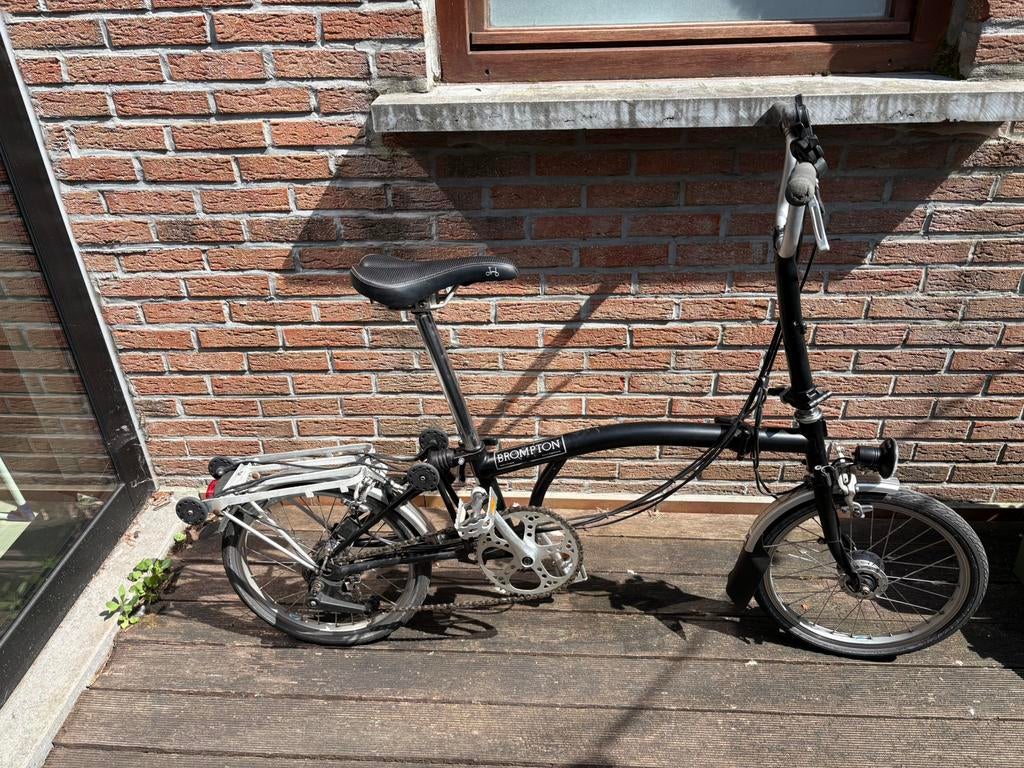 Vouwfiets brompton, Fietsen en Brommers, Fietsen | Vouwfietsen, Ophalen, Gebruikt, Brompton, Velgrem