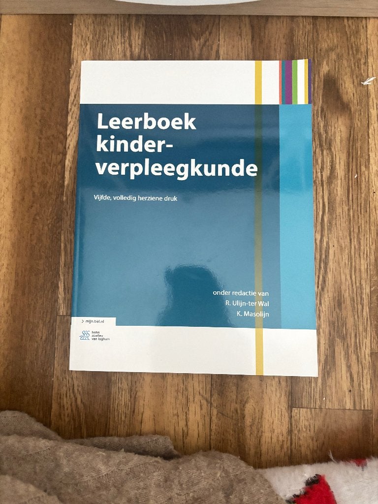 leerboek kinderverpleegkunde, Enlèvement ou Envoi, Neuf, Enseignement supérieur professionnel