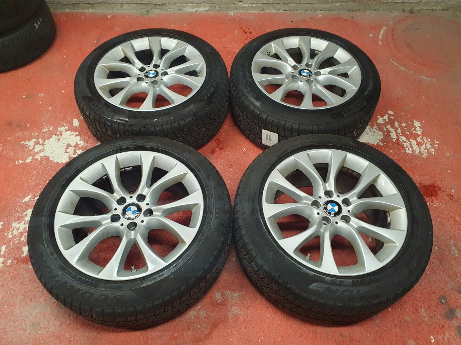 Jantes BMW origine 19" kit hiver X5 F15 + capteurs, Enlèvement, Utilisé, BMW