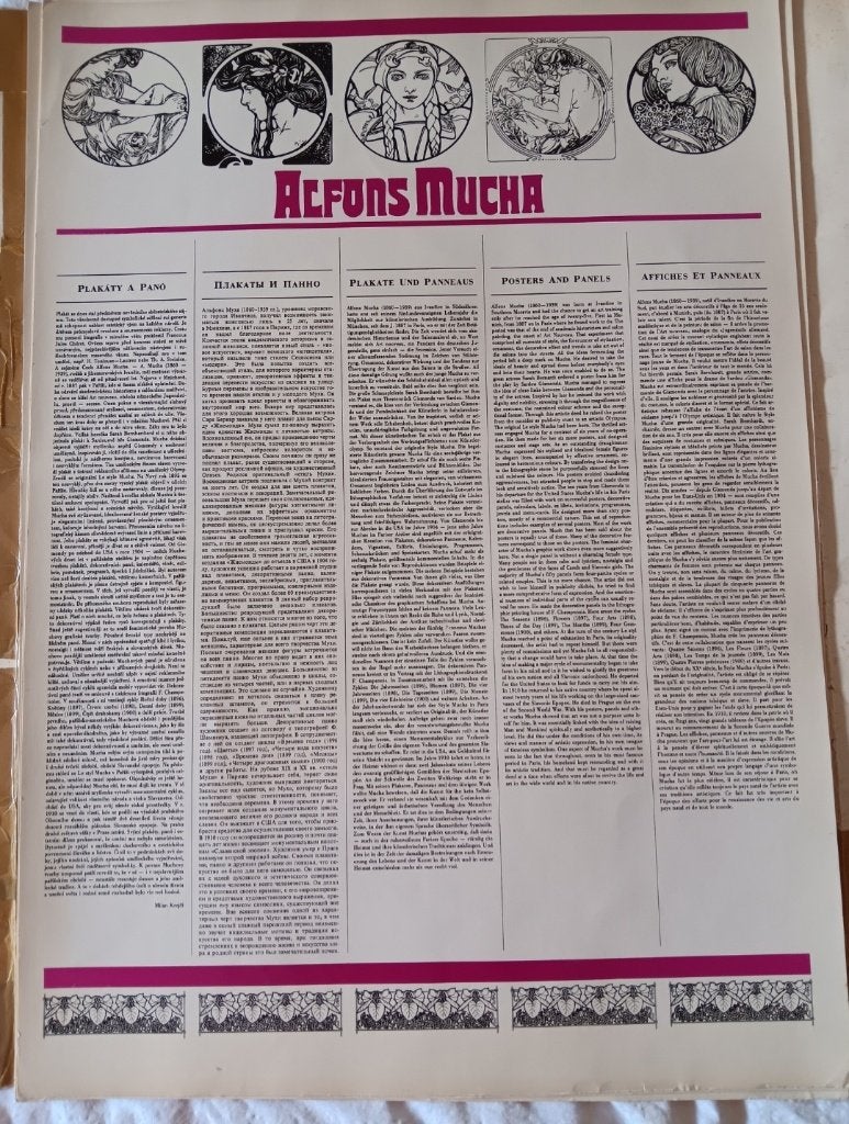 Kaft met 12 prenten van Alfons Mucha, Enlèvement