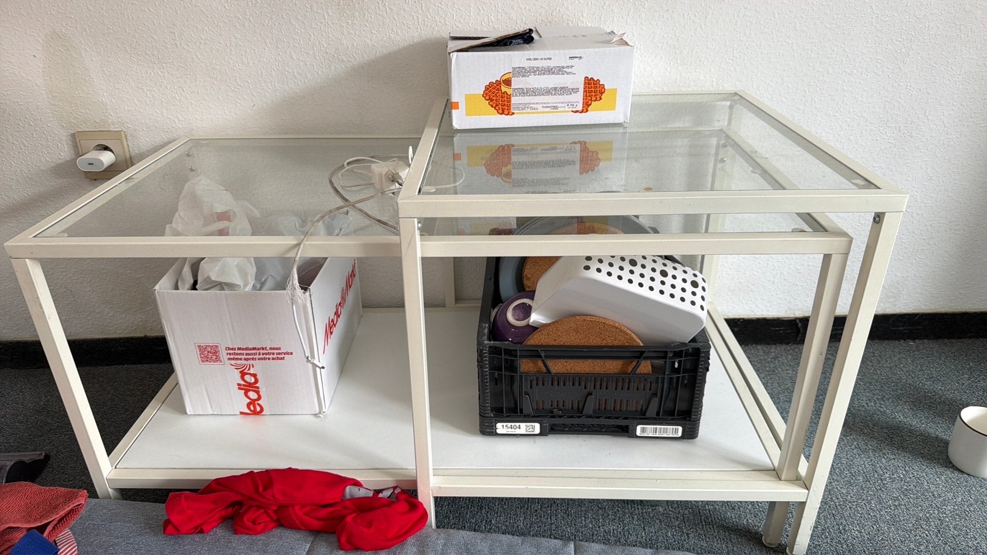 Uitschuibare tafel, Maison & Meubles, Tables | Tables de salon, Utilisé, Verre, Enlèvement