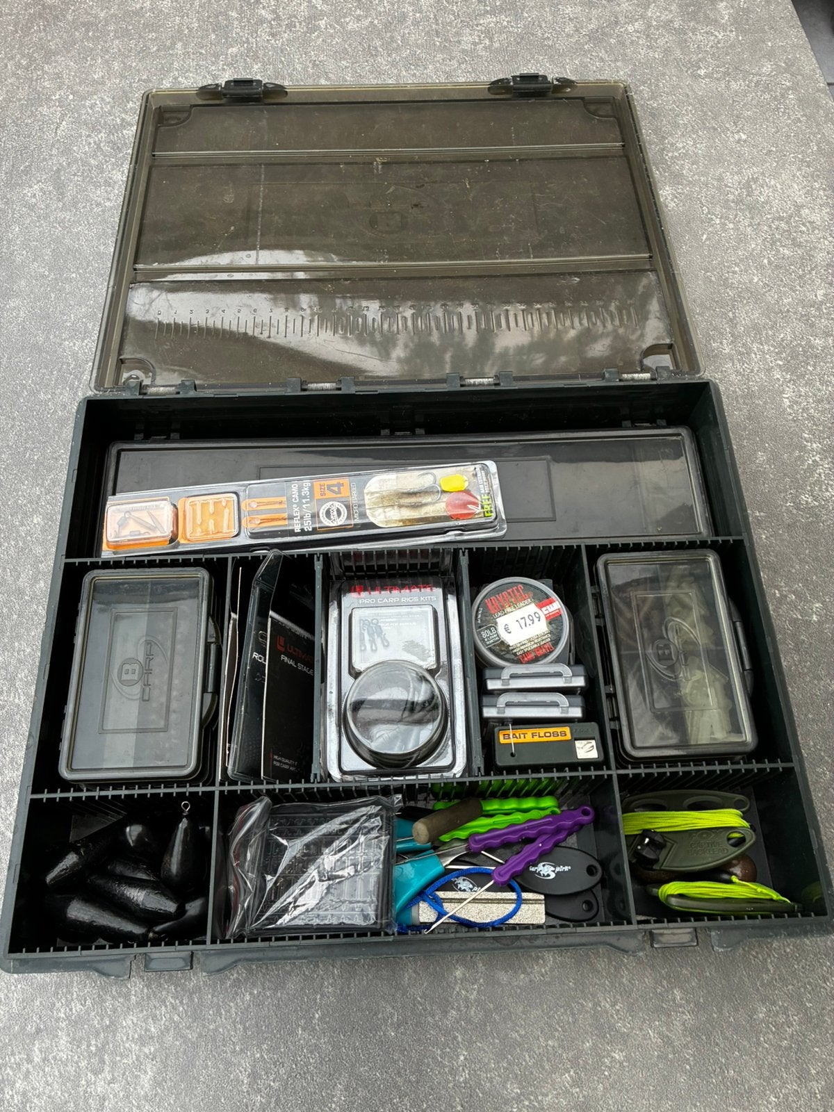 Complete tackelbox karpervissen, Enlèvement, Comme neuf