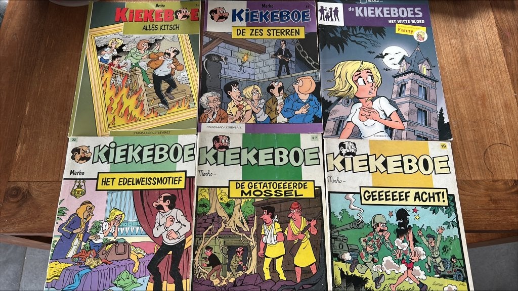 Kiekeboe 6 boeken, Plusieurs BD, Enlèvement ou Envoi, Utilisé, Merho