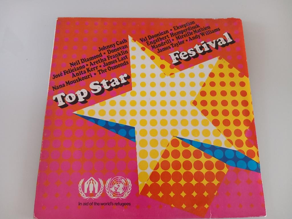 Vinyl LP Top Star Festival Pop Rock UNICEF Soul Funk R&B, Ophalen of Verzenden, 12 inch, Pop
