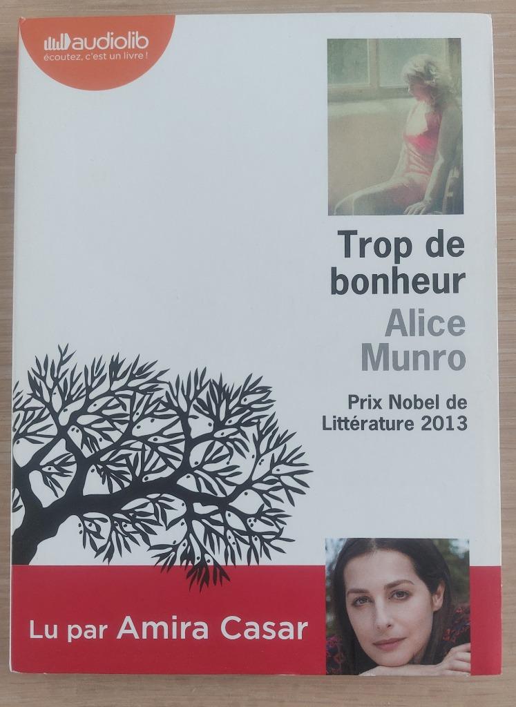 Audiolib - Alice Munro - Trop de bonheur, Boeken, Luisterboeken, Cd, Ophalen of Verzenden, Alice Munro, Volwassene