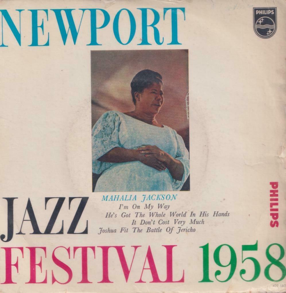 Mahalia Jackson – Jazz Festival 1958 – Single - EP, Ophalen of Verzenden, Gebruikt, Jazz en Blues