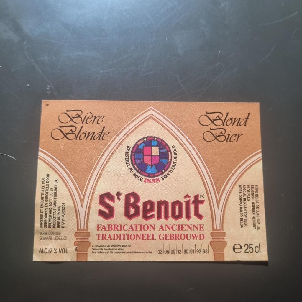 Etiquette Brasserie du Bocq (modèle 2), Ophalen of Verzenden, Gebruikt, Overige typen, Overige merken