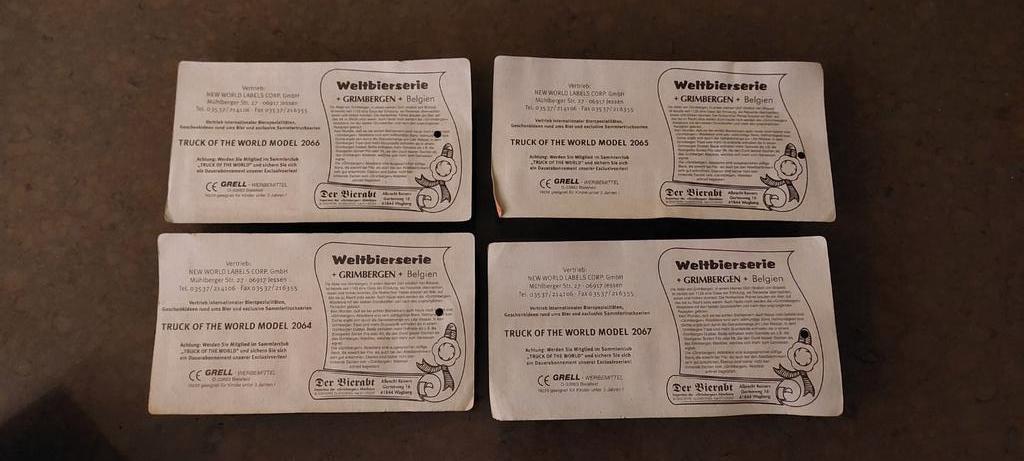 4 verschillende mini truck GRIMBERGEN, Ophalen of Verzenden