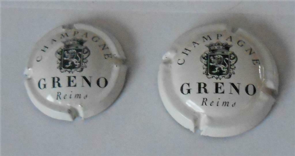 2 Greno champagne capsules, Verzamelen, Overige Verzamelen, Ophalen of Verzenden, Gebruikt