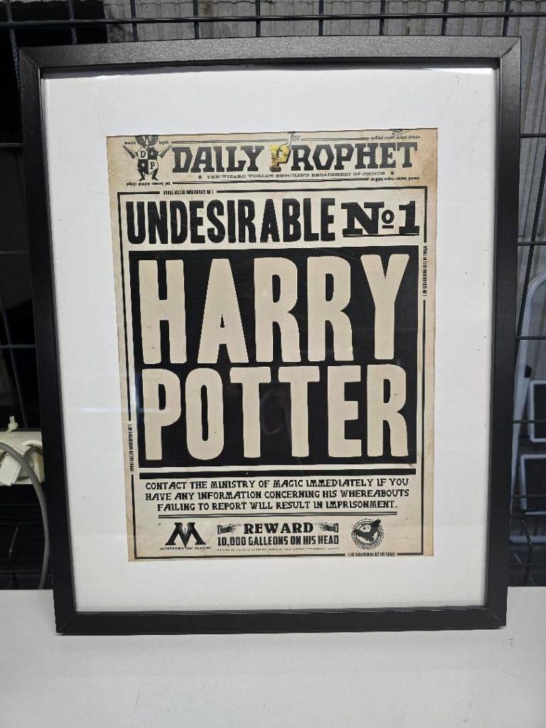 Affiche Harry Potter, Ophalen, Rechthoekig Staand, Met lijst, Zo goed als nieuw