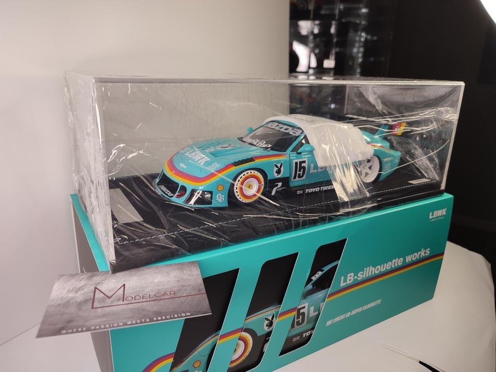 Mazda rx7 liberty walk 1/18 inno18, Ophalen of Verzenden, Nieuw, Auto, Overige merken