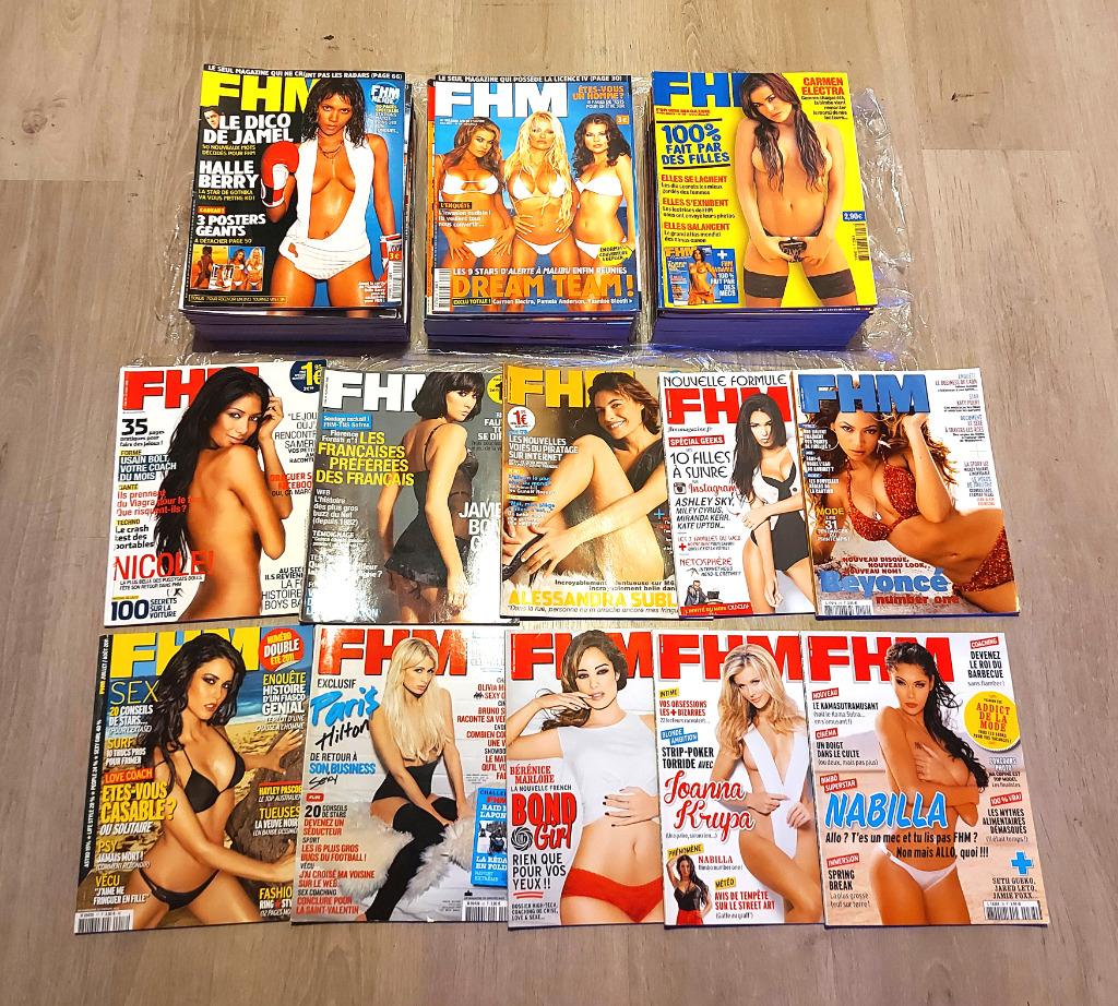 FHM Lot de 138 N + 15 HS/SP Bonus, Livres, Enlèvement ou Envoi, Comme neuf, Magazine féminins