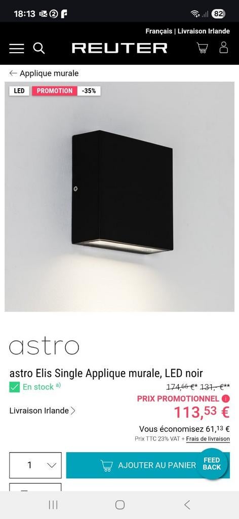 led wandlamp voor buiten, Ophalen, Nieuw