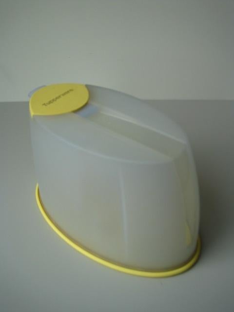 Voorraaddoos voor rijst - muesli - enz - 1,2 l Tupperware, Ophalen of Verzenden, Gebruikt, Geel