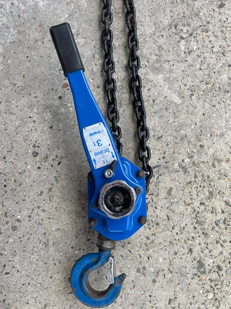 Tractel  Bravo Rateltakel 3 ton, Ophalen