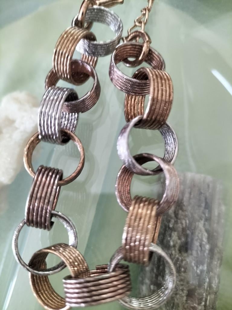 Bracelet  aux 3 coloris,or, bronze, argent, Ophalen