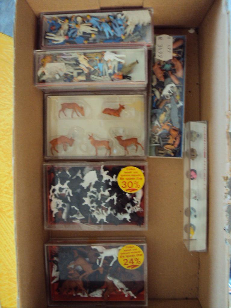 Preiser Faller figuren  Ho  paarden koeien  farm boerderij, Hobby en Vrije tijd, Overige merken, 1:50 of kleiner, Overige typen