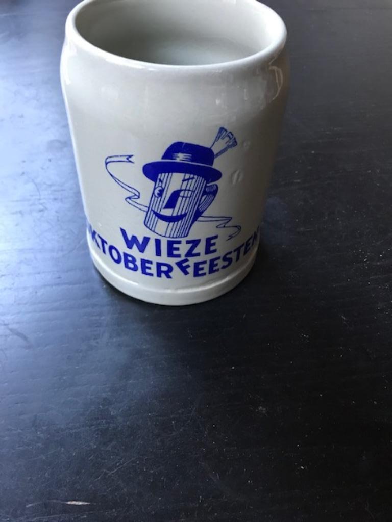 stenen bierpot Wieze oktoberfeesten, Enlèvement, Comme neuf, Poterie, Autres types