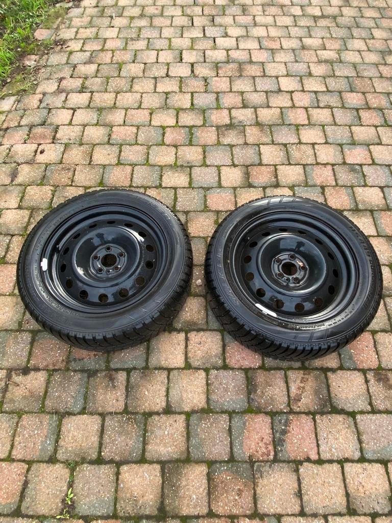 Set van 2 winterbanden op stalen velg 16” 5x98, Auto-onderdelen, Banden en Velgen, Ophalen, Winterbanden, Band(en)