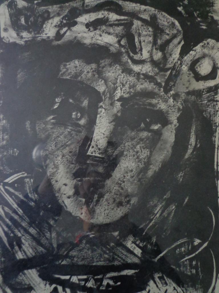 Tekening Constant Lambrecht Vrouw met expressief gezicht, Antiek en Kunst, Kunst | Tekeningen en Fotografie, Ophalen, Foto, Gemengde techniek