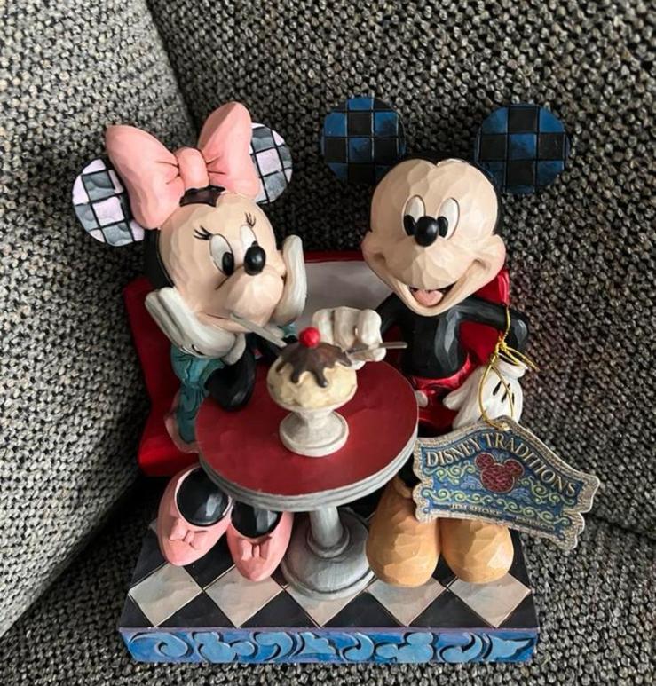 Jim shore mickey and minnie HARD TO FIND, Ophalen, Zo goed als nieuw, Overige typen