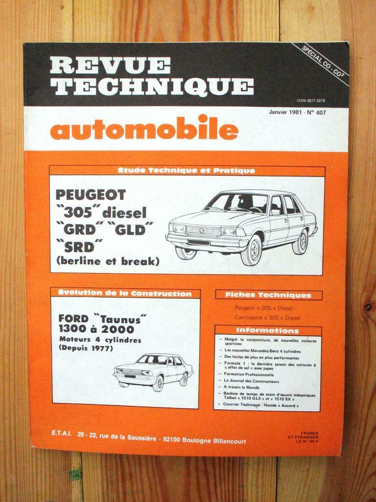 RTA - PEUGEOT 305 DIESEL, Enlèvement ou Envoi, Utilisé, Peugeot