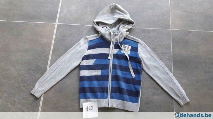 Gilet grijs Terre Bleue - Maat 140, Ophalen of Verzenden, Gebruikt, Jongen, Trui of Vest